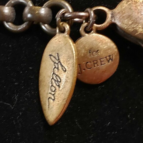 J.Crew Fenton and Fallon Collaboration Necklace Spikes Rhinestones - Picture 7 of 10